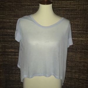 🌻Open back blue shirt🌻